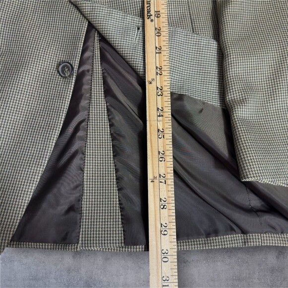 STAFFORD 42R Mens Blazer Sport Coat Tan Brown Classic Fit 2-Button Jacket - Picture 11 of 14